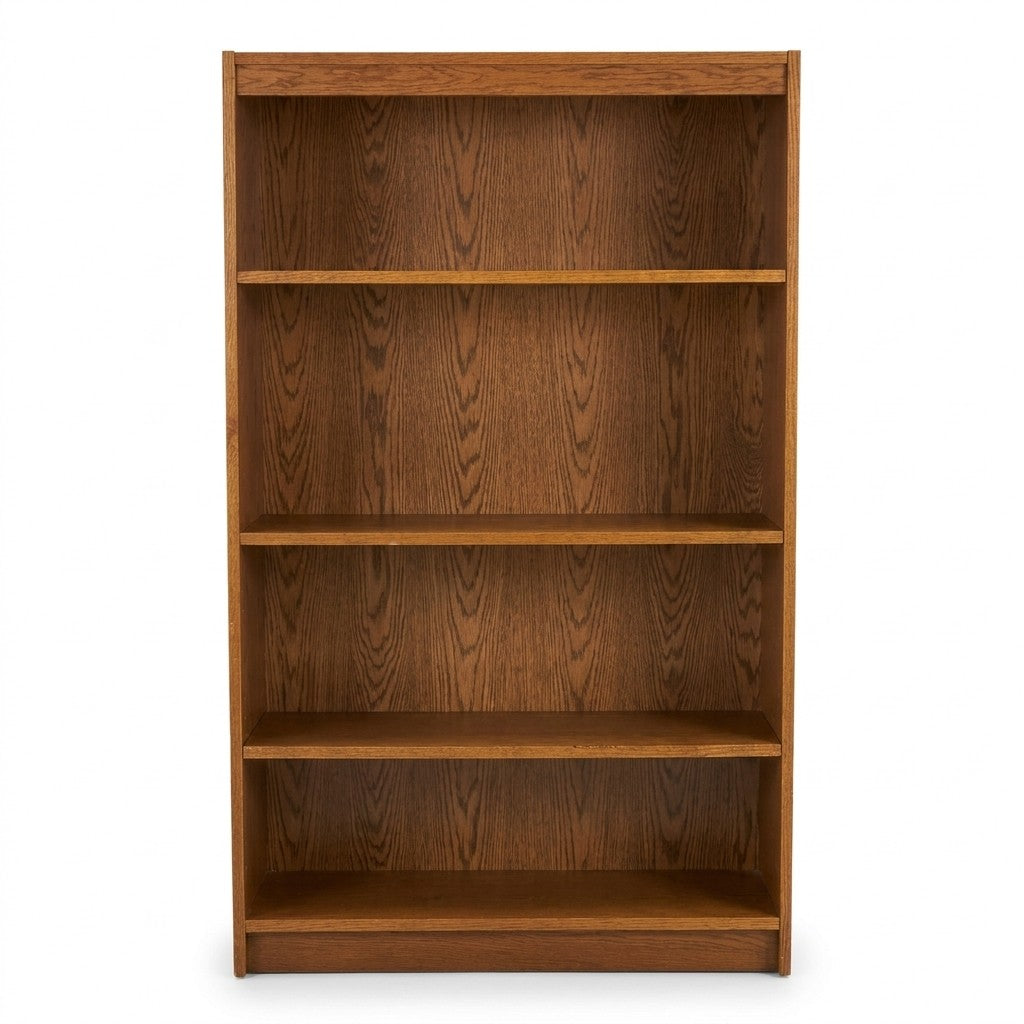 Light Oak Mid-Century Bookcase - consignment furniture Portland