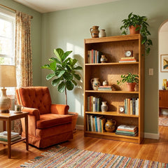 Light Oak Mid-Century Bookcase - view 4