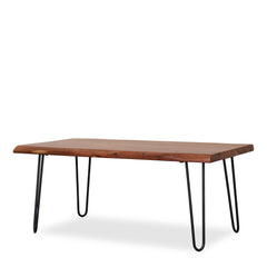 Live Edge Coffee Table detail view - Whats New Furniture - Portland, Oregon