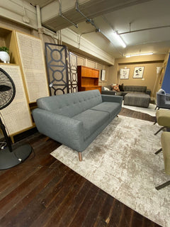 Locally Made Mid - Century Modern Sofa detail view - Whats New Furniture - Portland, Oregon