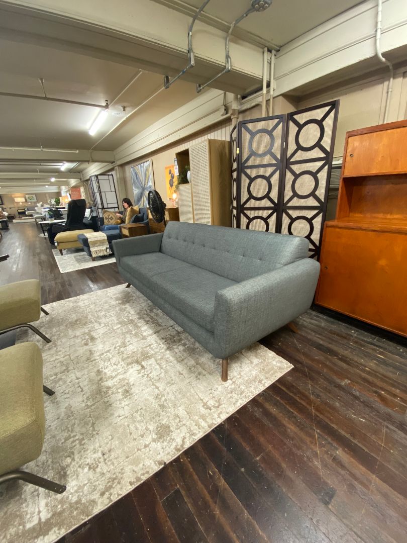 Locally Made Mid - Century Modern Sofa detail view 2 - Whats New Furniture - Portland, Oregon