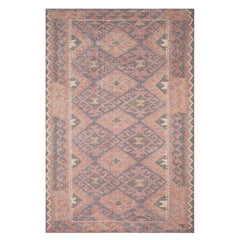 Rug in Red/Navy - power-loomed area rug by Loloi - Whats New Furniture Portland OR