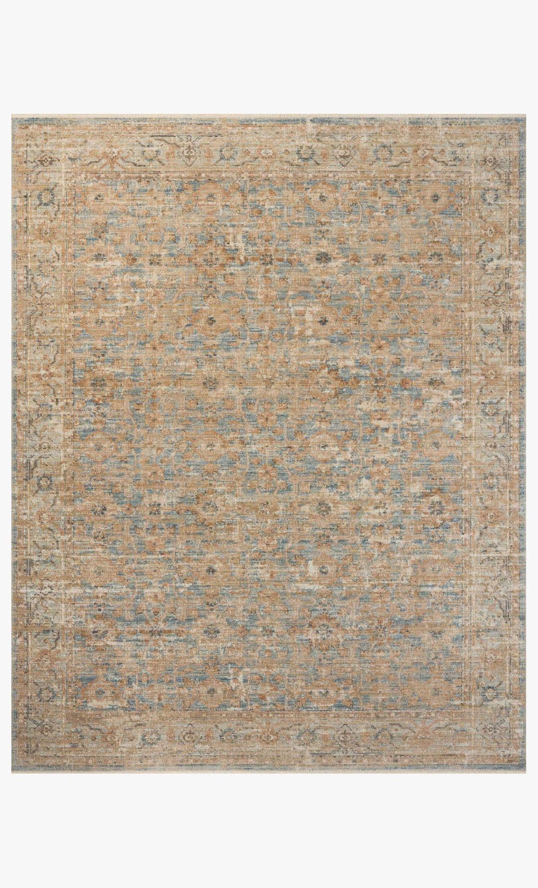 Heritage Rug in Ocean Sand front studio view - Loloi - Whats New Furniture Portland OR