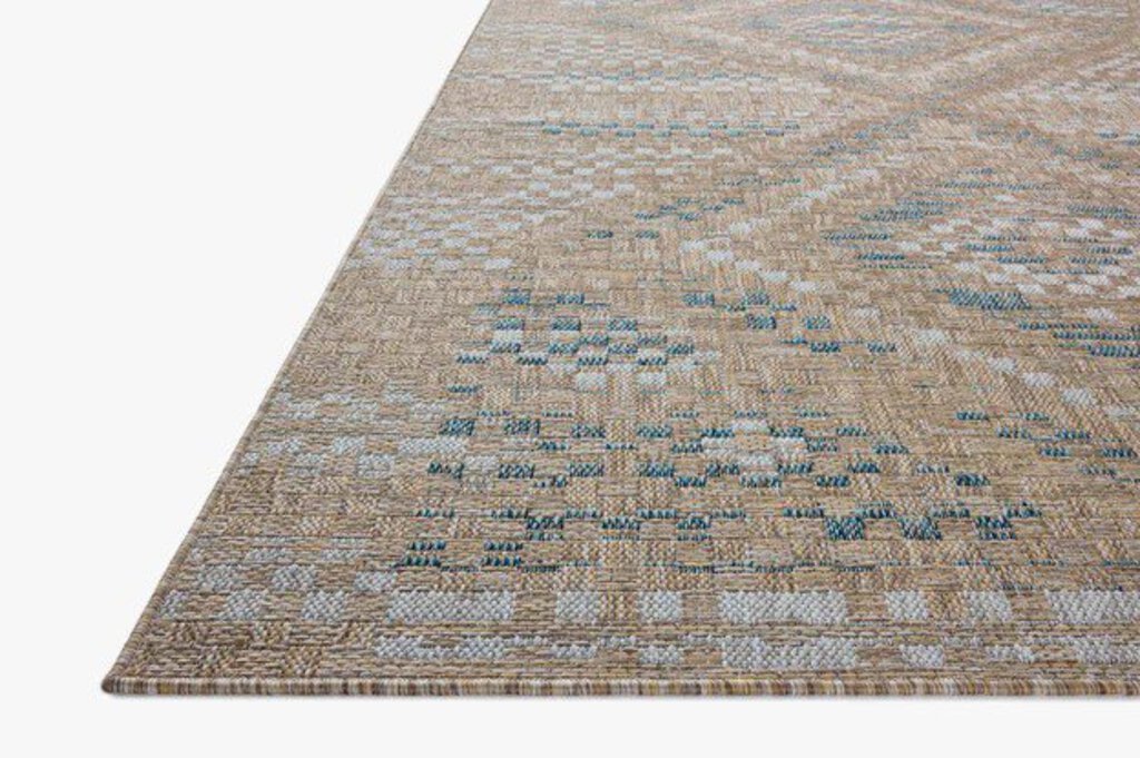 Topanga Rug in Natural/Aqua - Whats New Furniture - Portland, Oregon