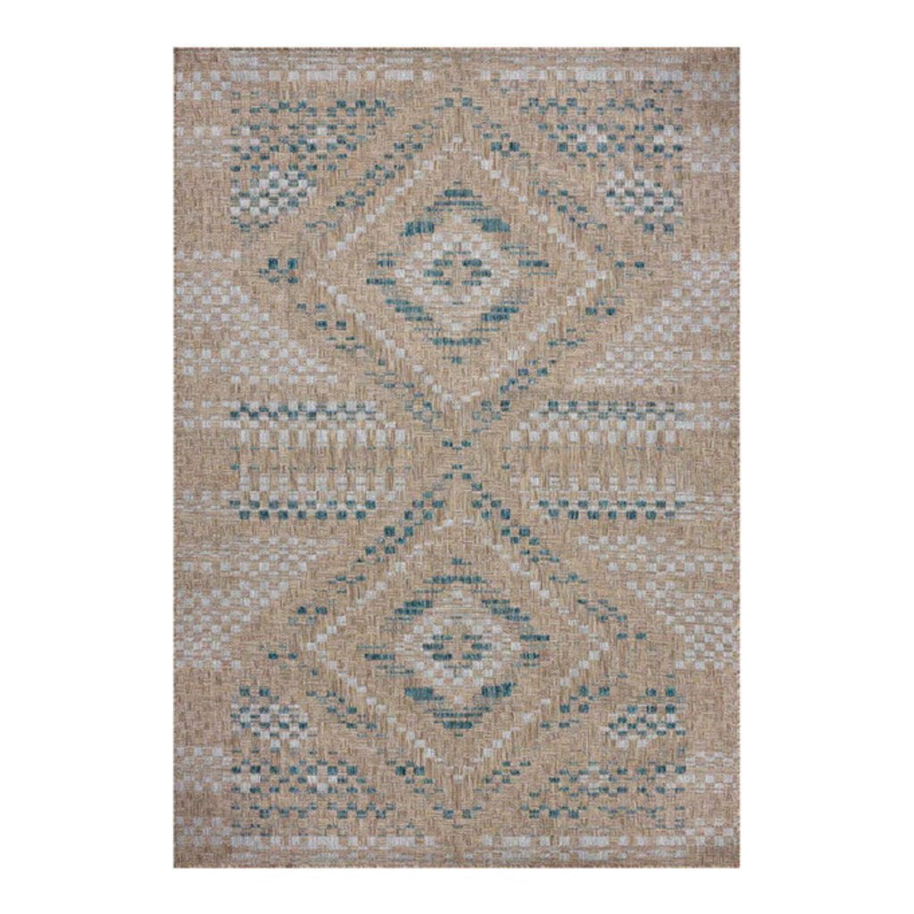 Topanga Rug in Natural/Aqua - Whats New Furniture - Portland, Oregon
