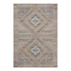 Topanga Rug in Natural/Aqua - Whats New Furniture - Portland, Oregon