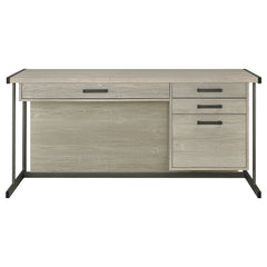 Loomis 60-inch 4-drawer Computer Desk Whitewashed Grey - What&