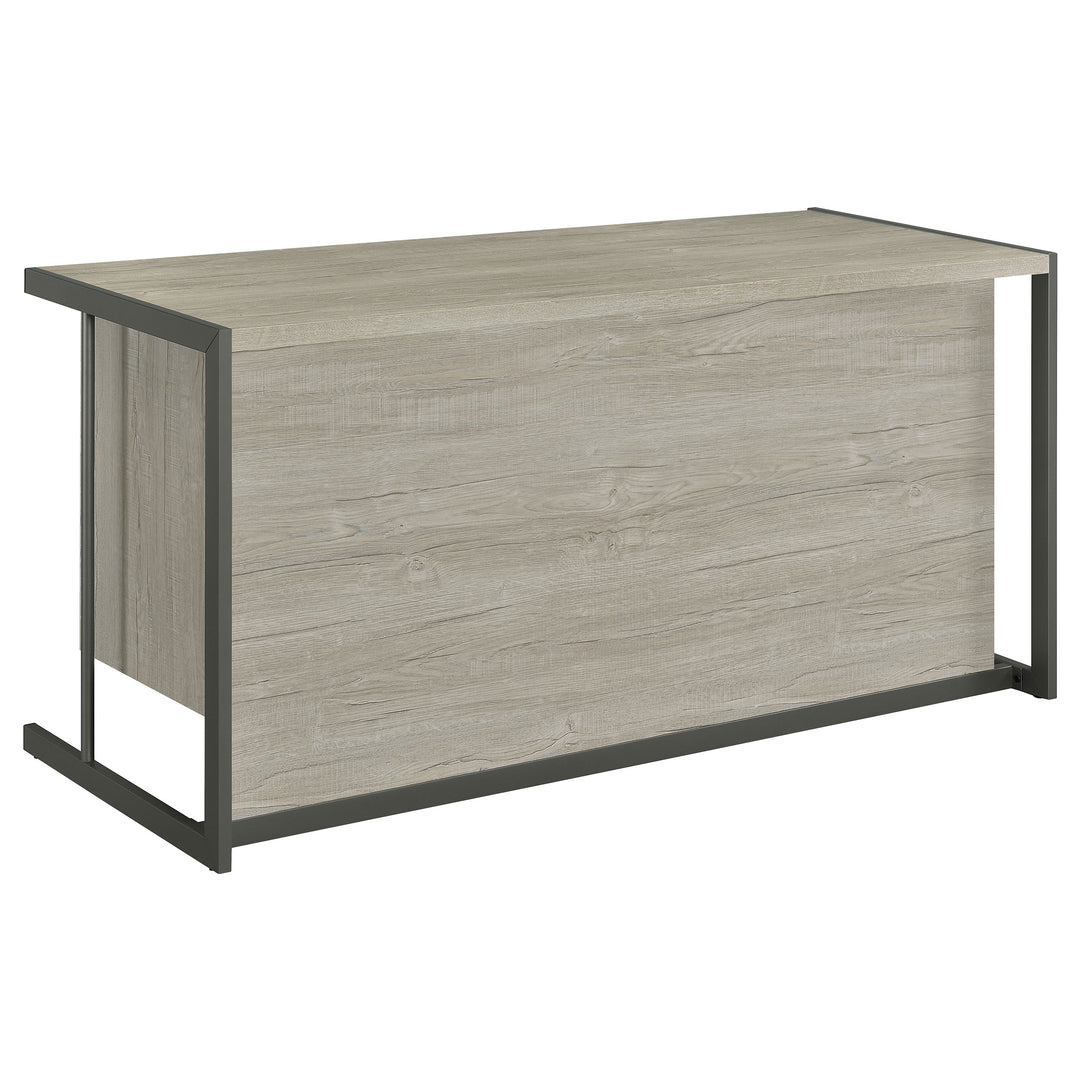 Loomis 60-inch 4-drawer Computer Desk Whitewashed Grey - What&