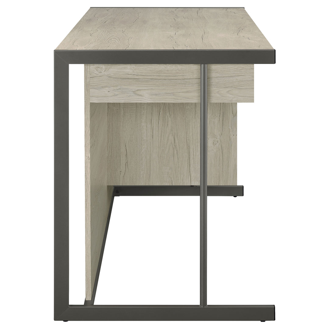 Loomis 60-inch 4-drawer Computer Desk Whitewashed Grey - What&