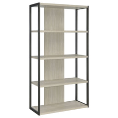 Loomis 72-inch 4-shelf Bookshelf Whitewashed Grey - What&