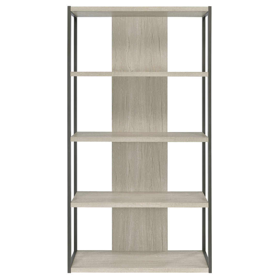 Loomis 72-inch 4-shelf Bookshelf Whitewashed Grey - What&