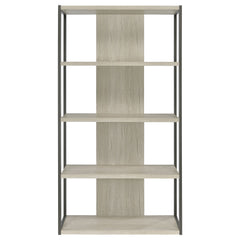 Loomis 72-inch 4-shelf Bookshelf Whitewashed Grey - What&