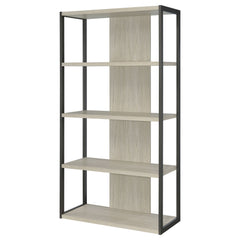Loomis 72-inch 4-shelf Bookshelf Whitewashed Grey - What&