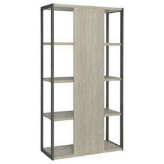 Loomis 72-inch 4-shelf Bookshelf Whitewashed Grey - What&