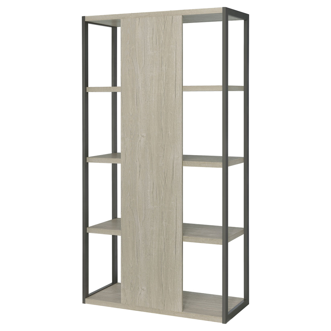 Loomis 72-inch 4-shelf Bookshelf Whitewashed Grey - What&