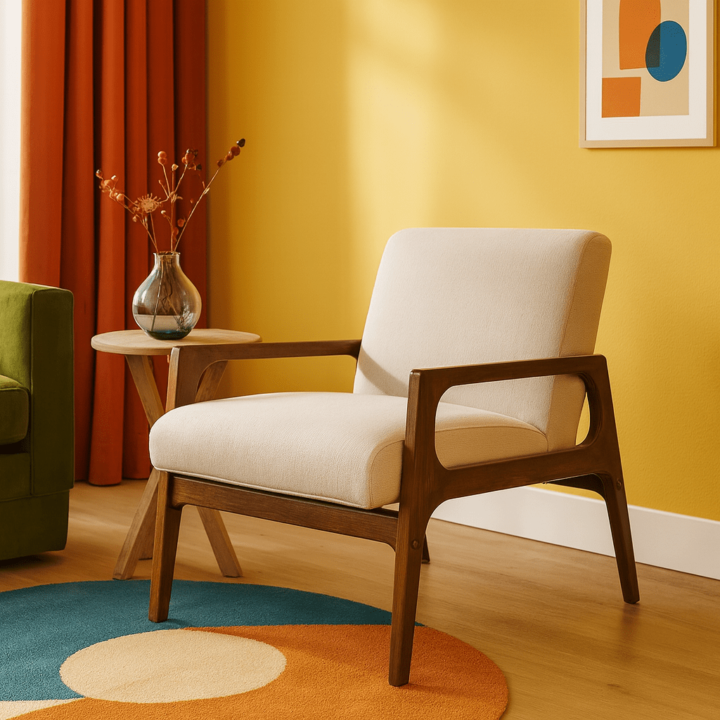 Low Upholstered Chair detail view 5 - Whats New Furniture - Portland, Oregon