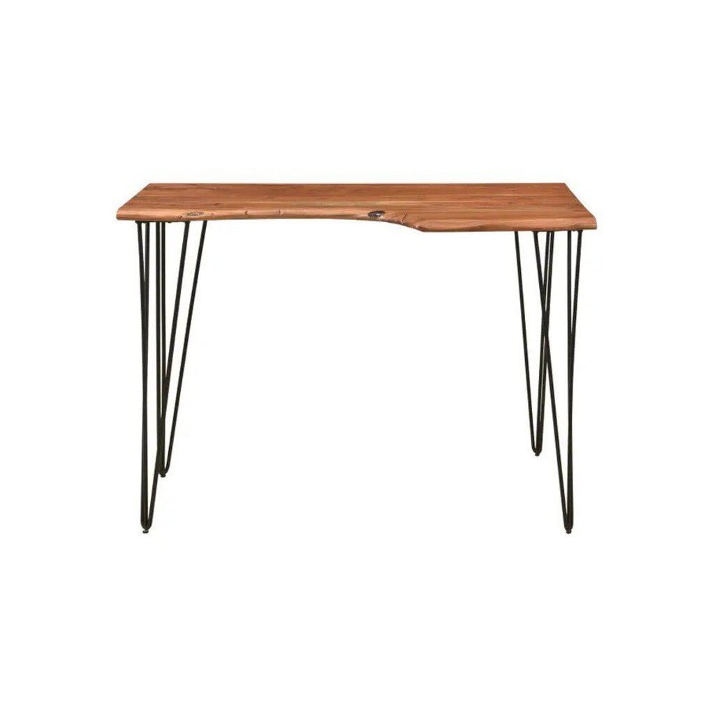 Luka Live Edge Desk in Natural - natural live edge desk by Moe&