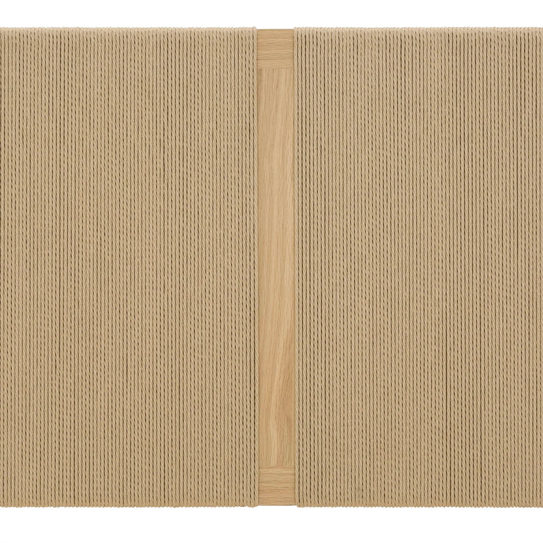Lumina Queen Bed Frame in Natural headboard detail - natural queen bed frame by LH Imports - Whats New Furniture Portland OR