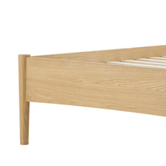 Lumina Queen Bed Frame in Natural rail detail - natural queen bed frame by LH Imports - Whats New Furniture Portland OR
