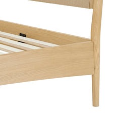 Lumina Queen Bed Frame in Natural top view - natural queen bed frame by LH Imports - Whats New Furniture Portland OR
