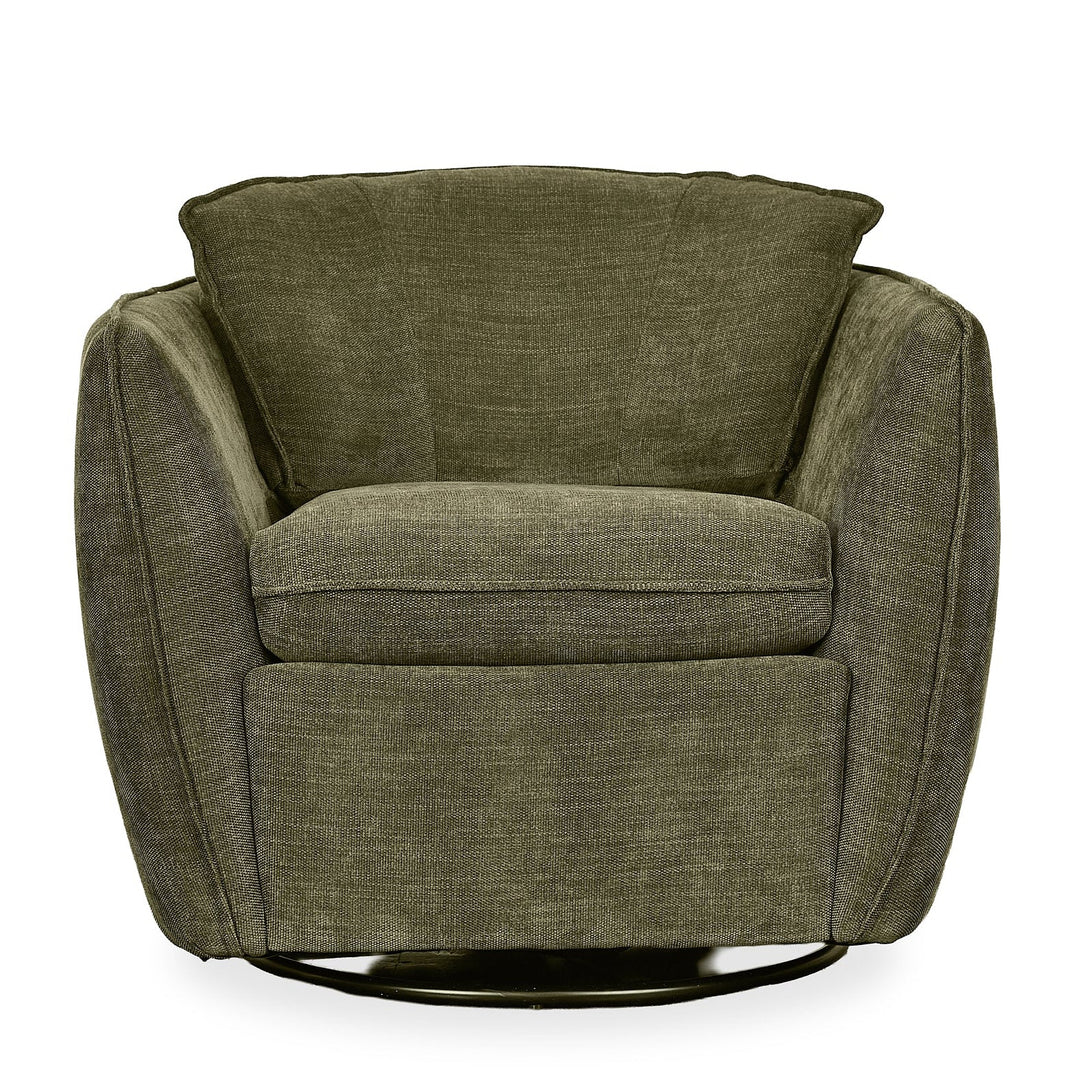 Luna Swivel-Glider Chair in Nexus Arbor lifestyle setting - Pacific Northwest swivel glider chair by Stylus - Whats New Furniture Portland OR