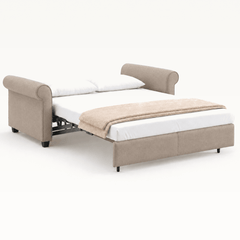 Casey Queen Sleeper Sofa Oasis 01 bed extended studio view