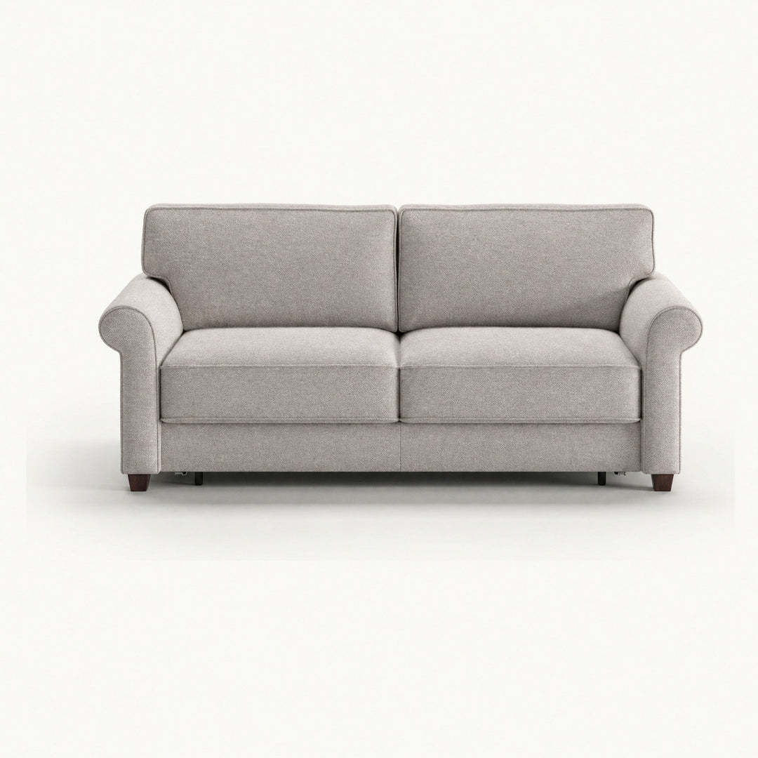 Casey Queen Sleeper Sofa in Oasis 01 — closed sofa, front view - queen sleeper sofa by Luonto - Whats New Furniture Portland OR
