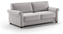 Casey Queen Sleeper Sofa in Rene 01 studio angle closed - sleeper sofa by Luonto - Whats New Furniture Portland OR
