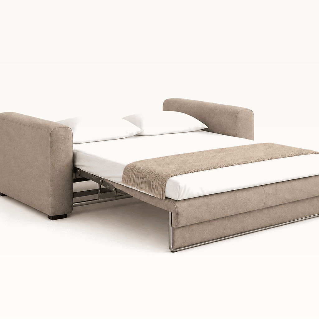 Cove Queen Sleeper Sofa Oasis 01 bed extended studio view