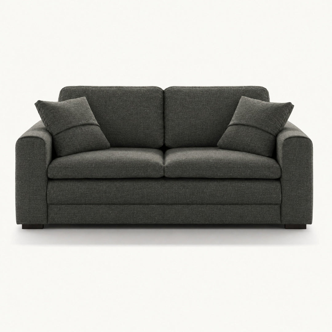Cove Queen Sleeper Sofa in Oliver 515 — closed sofa, front view - queen sleeper sofa by Luonto - Whats New Furniture Portland OR