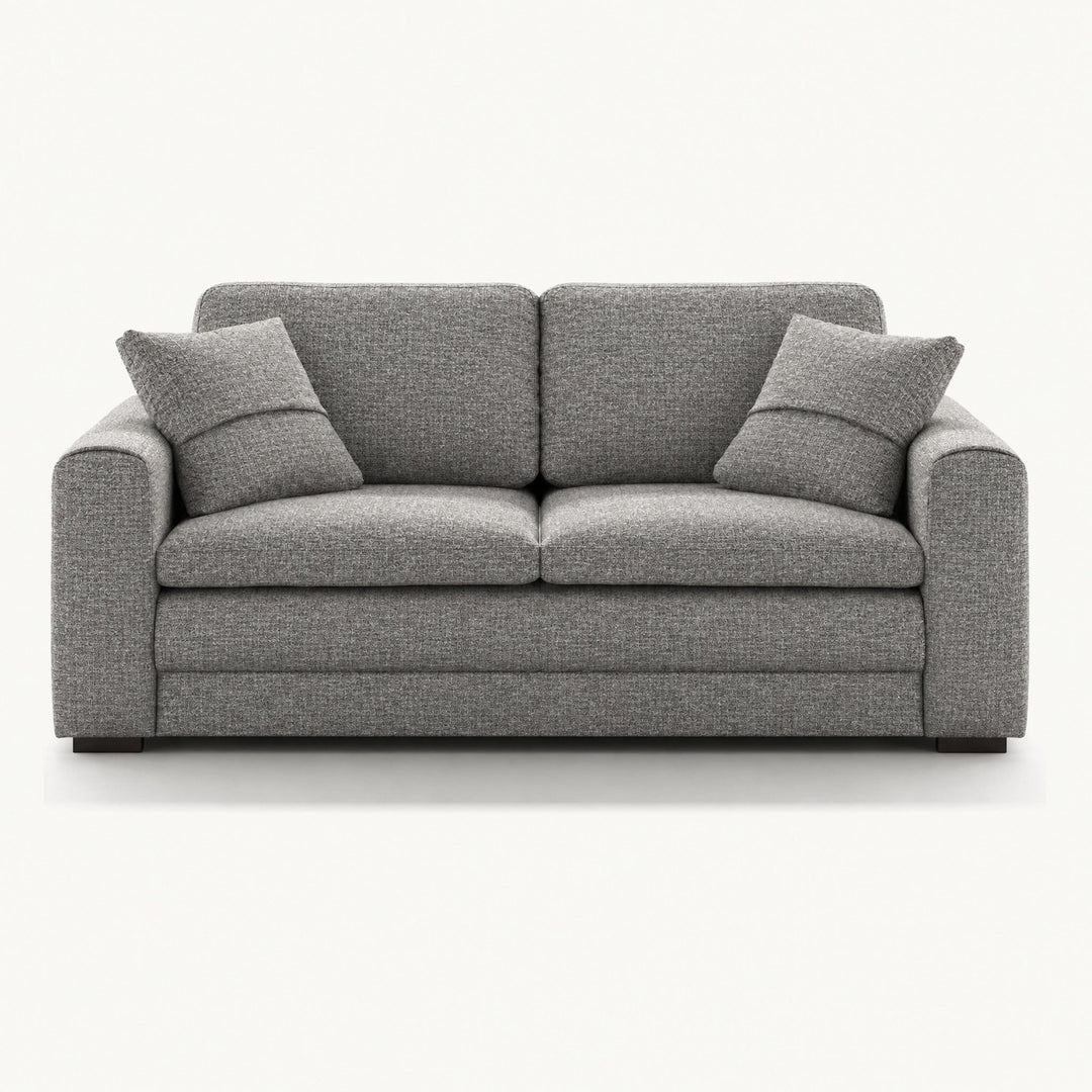 Cove Queen Sleeper Sofa in Rene 03 — closed sofa, front view - queen sleeper sofa by Luonto - Whats New Furniture Portland OR