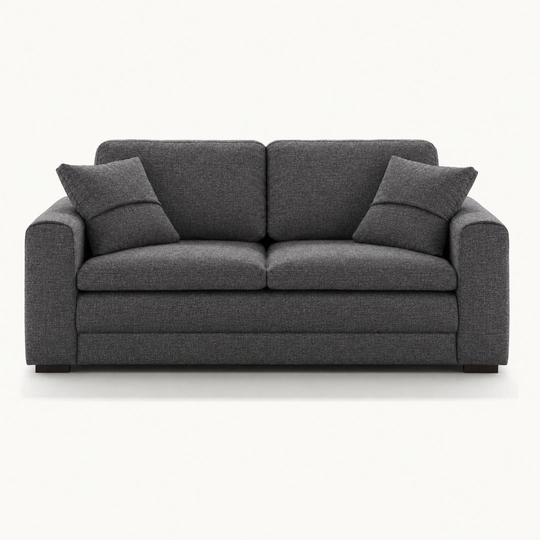Cove Queen Sleeper Sofa in Rene 04 — closed sofa, front view - queen sleeper sofa by Luonto - Whats New Furniture Portland OR