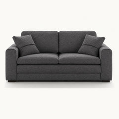Cove Queen Sleeper Sofa in Rene 04 — closed sofa, front view - queen sleeper sofa by Luonto - Whats New Furniture Portland OR