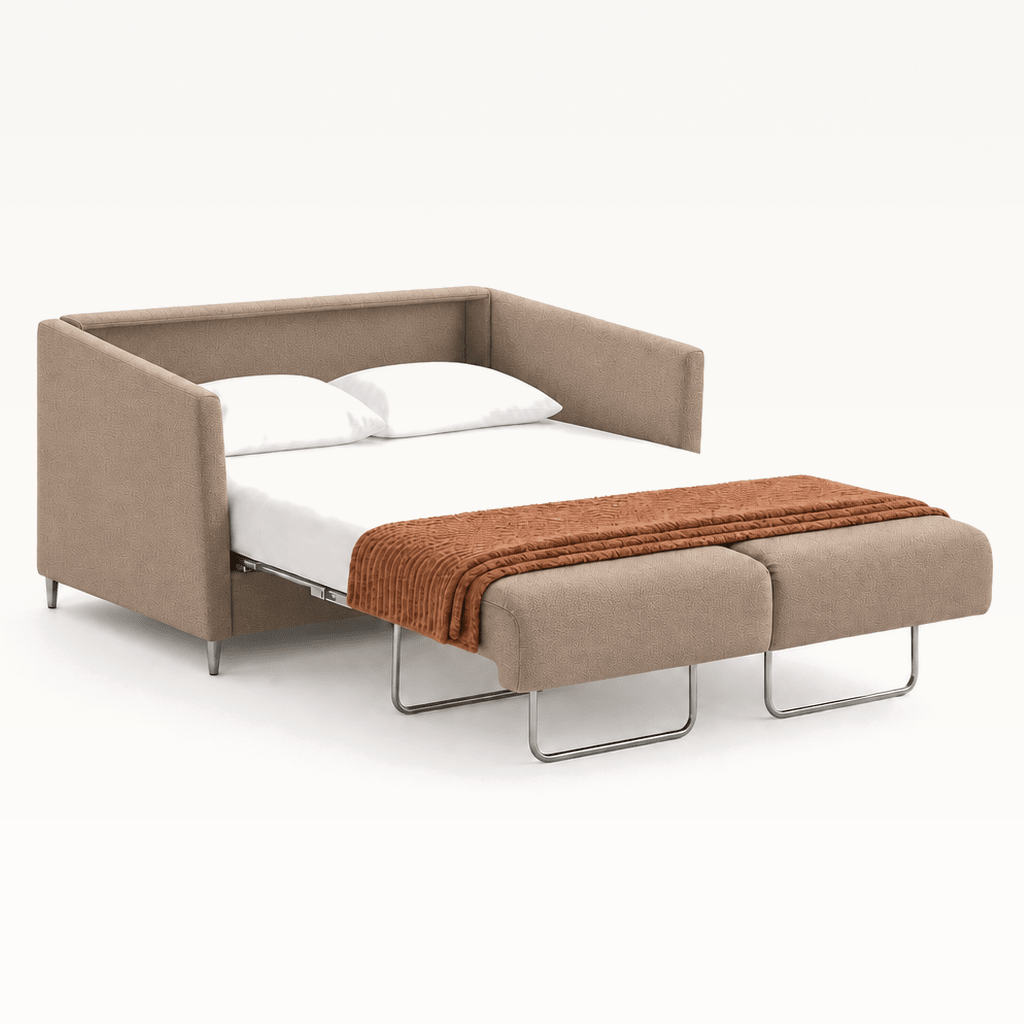 Erika Queen Sleeper Sofa Oasis 01 bed extended studio view