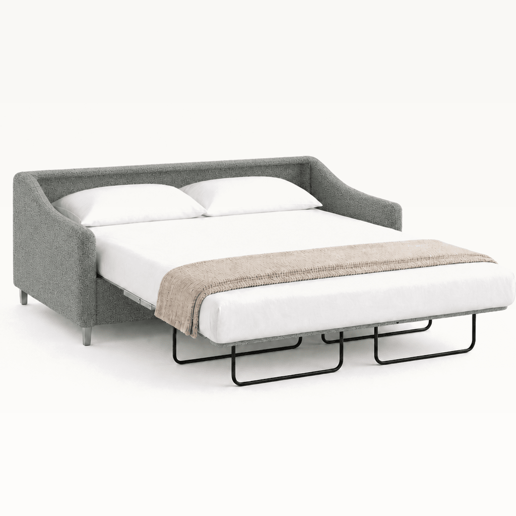 Ethos Queen Sleeper Sofa in Harmony 72 variant open front view - queen sleeper sofa by Luonto - Whats New Furniture Portland OR