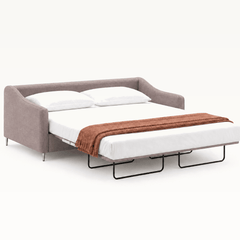 Ethos Queen Sleeper Sofa in Yedi 394 variant open front view - queen sleeper sofa by Luonto - Whats New Furniture Portland OR