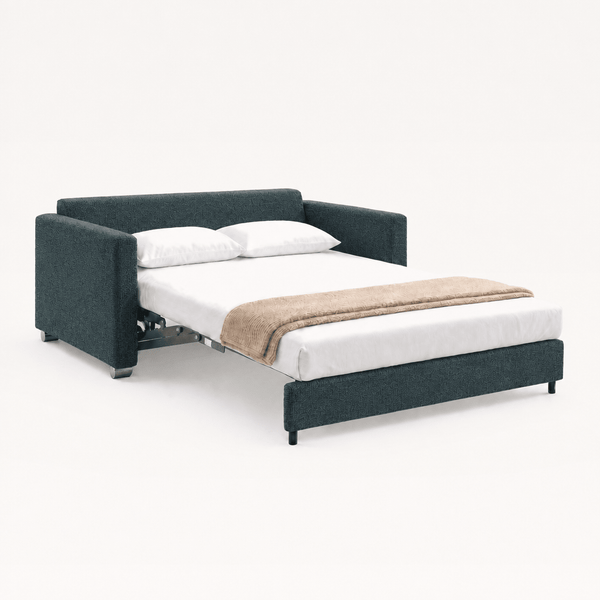 Fantasy Queen Sleeper Sofa — opened to a bed