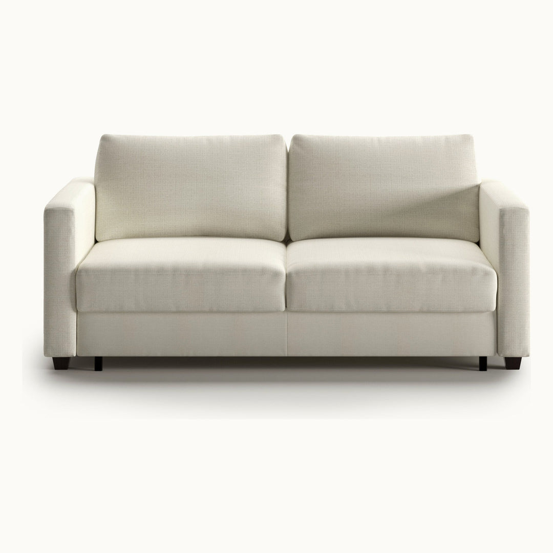 Fantasy Queen Loveseat Sleeper in Cerona 02, Smoked Birch legs — closed sofa, front - What's New Furniture, Portland Oregon