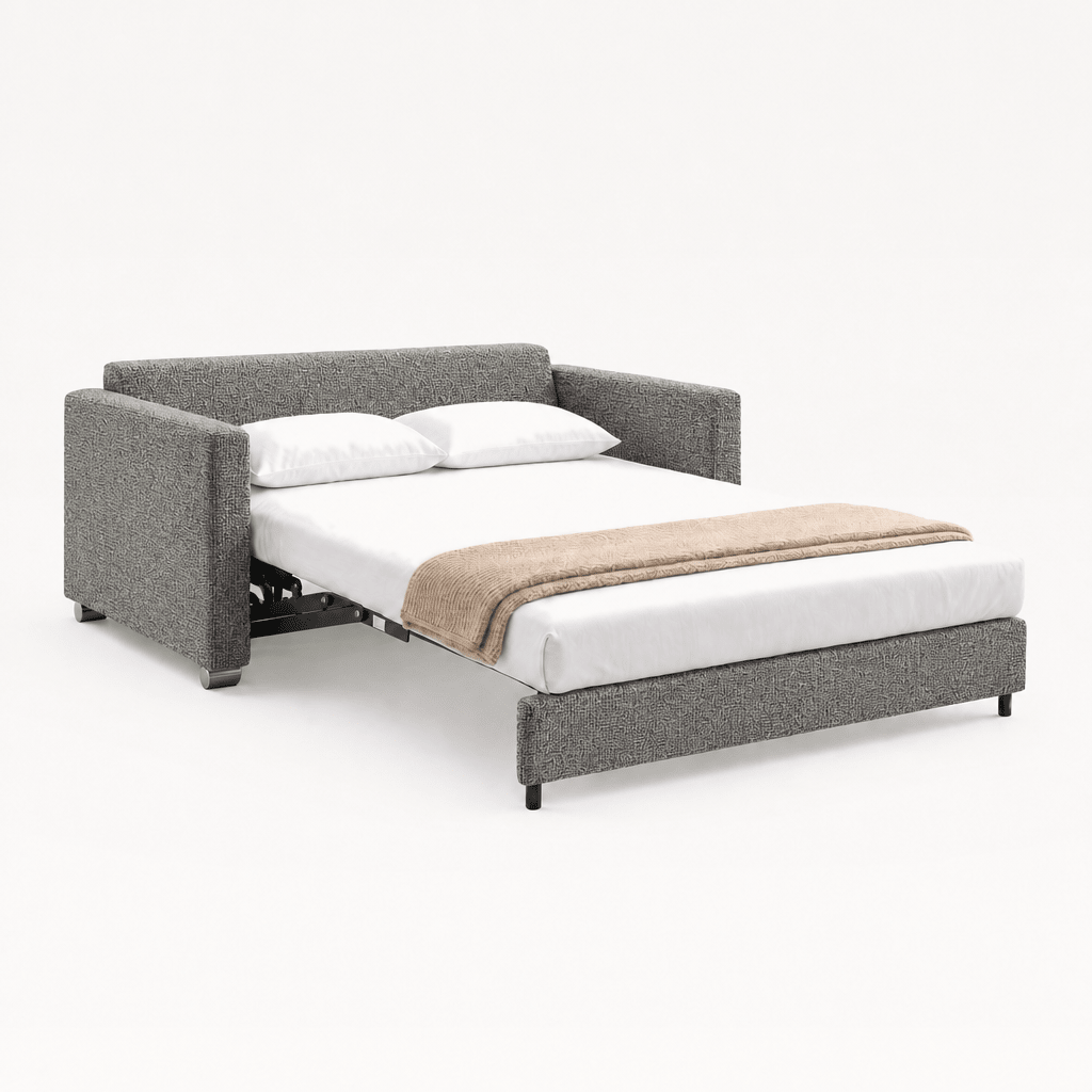 Fantasy Queen Sleeper Sofa Rene 03 bed extended studio view