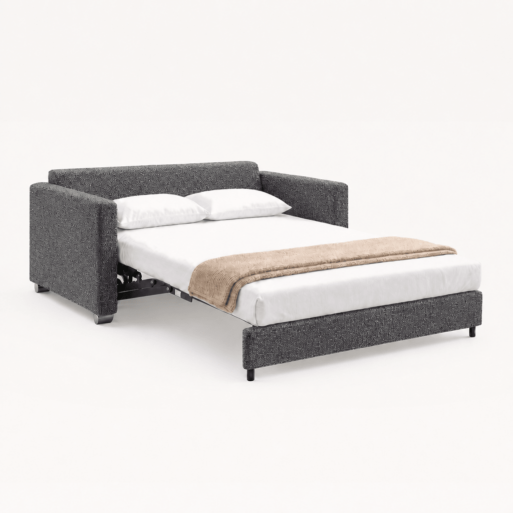 Fantasy Queen Sleeper Sofa Rene 04 bed extended studio view