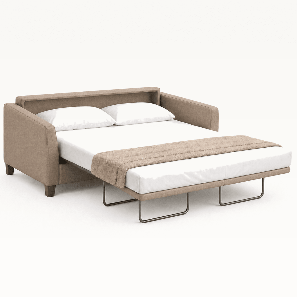 Monika Queen Sleeper Sofa Oasis 01 bed extended studio view