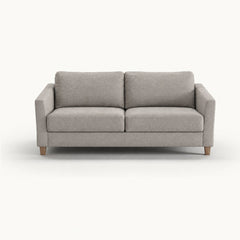 Monika Queen Sleeper Sofa in Oasis 01 — closed sofa, front view - queen sleeper sofa by Luonto - Whats New Furniture Portland OR