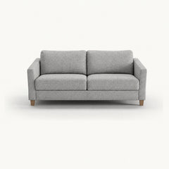 Monika Queen Sleeper Sofa in Rene 01 — closed sofa, front view - queen sleeper sofa by Luonto - Whats New Furniture Portland OR
