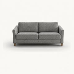 Monika Queen Sleeper Sofa in Rene 03 — closed sofa, front view - queen sleeper sofa by Luonto - Whats New Furniture Portland OR