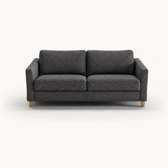 Monika Queen Sleeper Sofa in Rene 04 — closed sofa, front view - queen sleeper sofa by Luonto - Whats New Furniture Portland OR