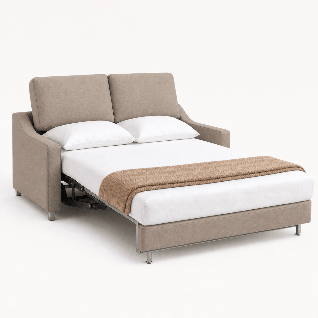Nautica Queen Sleeper Sofa Oasis 01 bed extended studio view