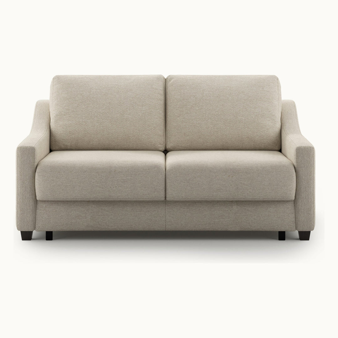 Nautica Queen Loveseat Sleeper in Zaro 03, Smoked Birch legs — closed sofa, front - What's New Furniture, Portland Oregon