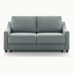 Nautica Queen Loveseat Sleeper in Zaro 72, Smoked Birch legs — closed sofa, front - What&