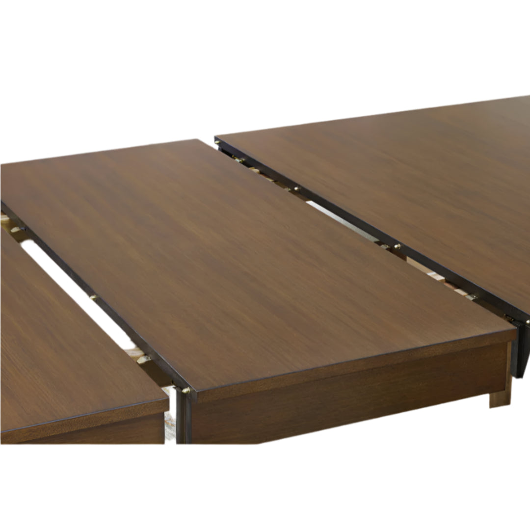 Lyncott Extension Dining Table in Brown back view - extension dining table by Ashley - Whats New Furniture Portland OR
