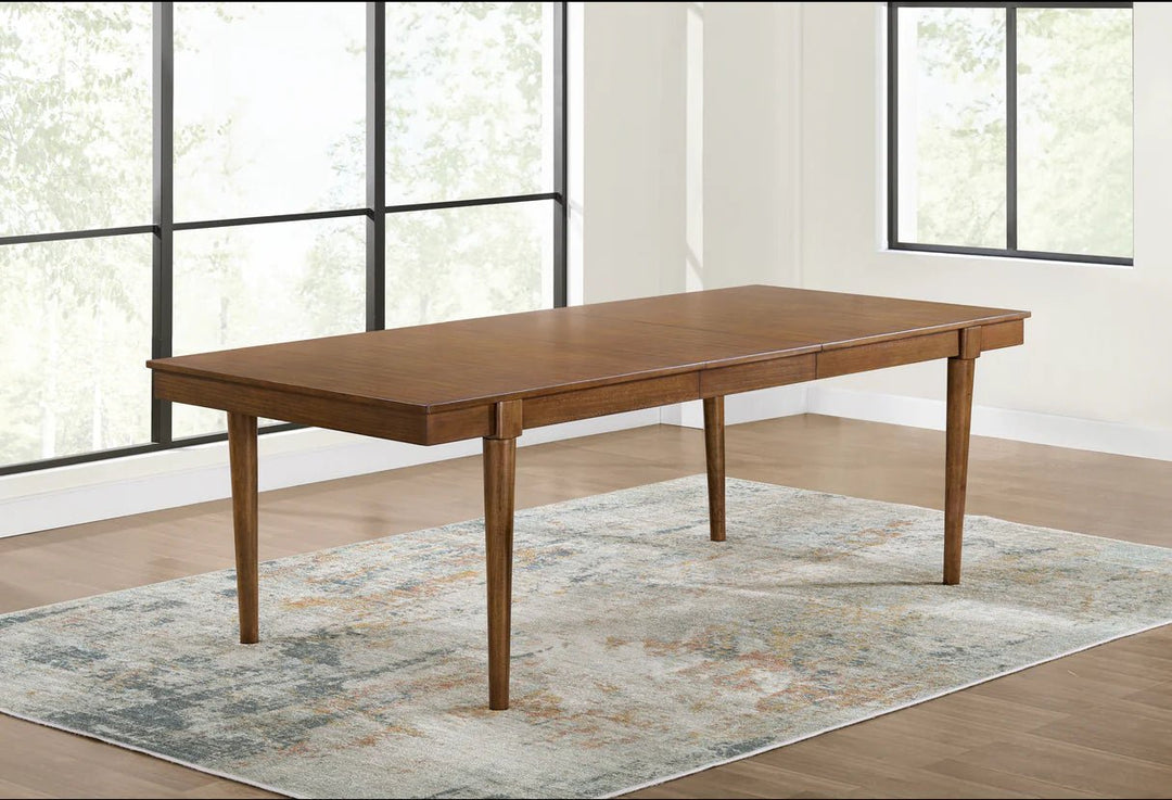 Lyncott Extension Dining Table in brown lifestyle setting - extension dining table by Ashley - Whats New Furniture Portland OR